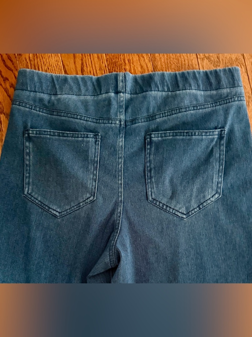 Lands' End Medium Blue Denim Stretch Jeans Sz Small Petite 6/8 - Picture 5 of 6